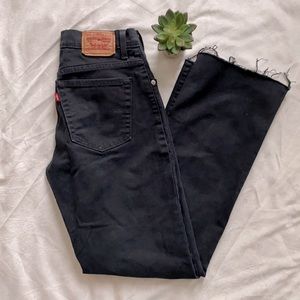 Levi’s relaxed bootcut 550 black jeans